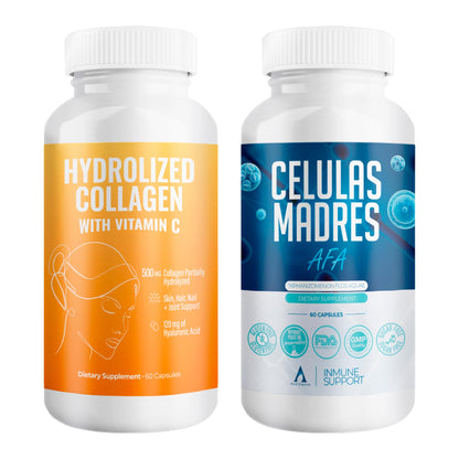 Aura Vitamin Mega Antioxidant Bundle | Hydrolyzed Collagen & AFA Stem Cell – 60 Capsules (2)