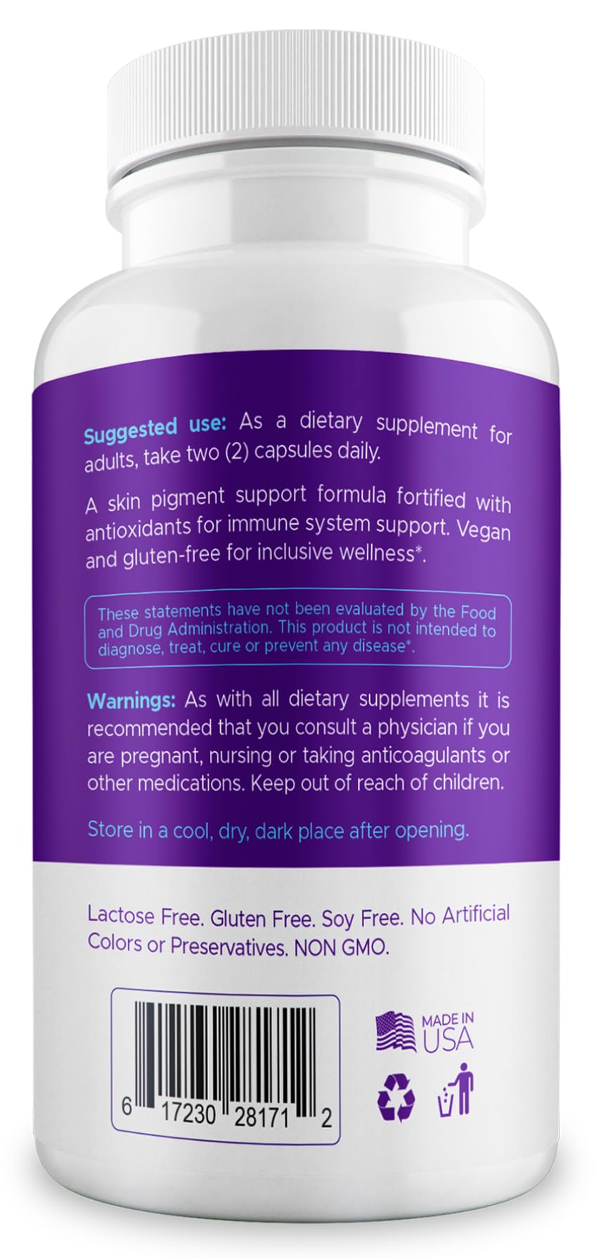 Aura Vitamins Vitiligo Capsules – 60 Count | Pigmentation Support & White Spots