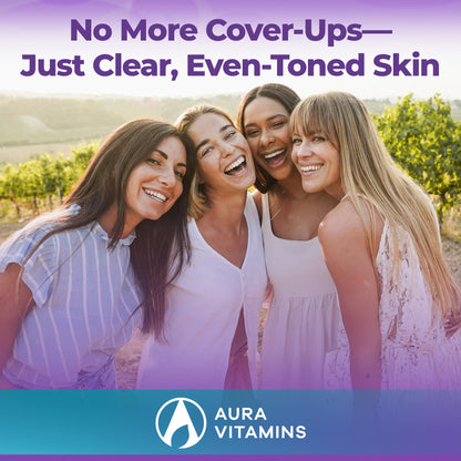 Aura Vitamins Vitiligo Capsules – 60 Count | Pigmentation Support & White Spots