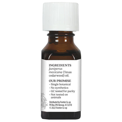 Aura Cacia Texas Cedarwood Essential Oil – 0.5 fl oz, 100% Pure Juniperus Mexicana