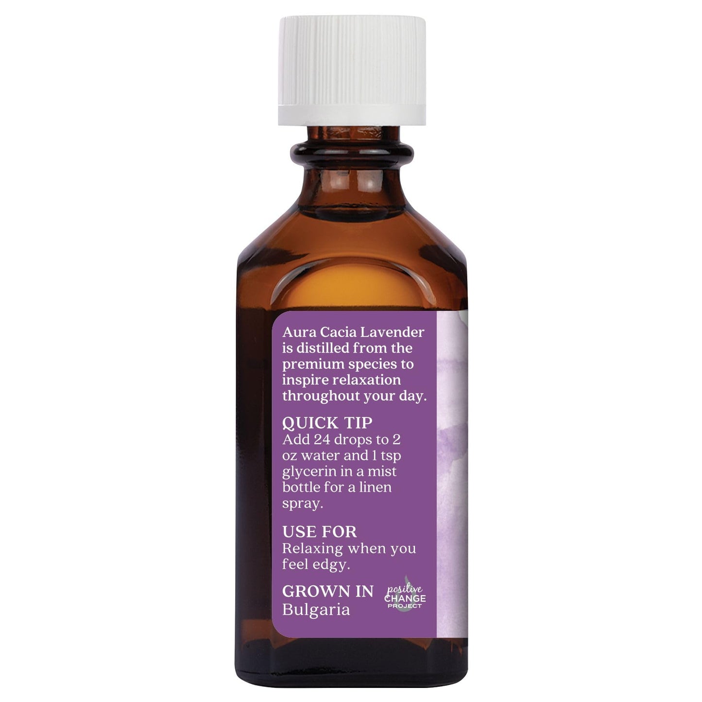 Aura Cacia Essential Oil Lavender (Lavendula Augustifolia) 2 oz – Calming, Pure Lavender Oil