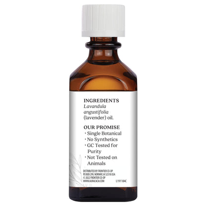 Aura Cacia Essential Oil Lavender (Lavendula Augustifolia) 2 oz – Calming, Pure Lavender Oil