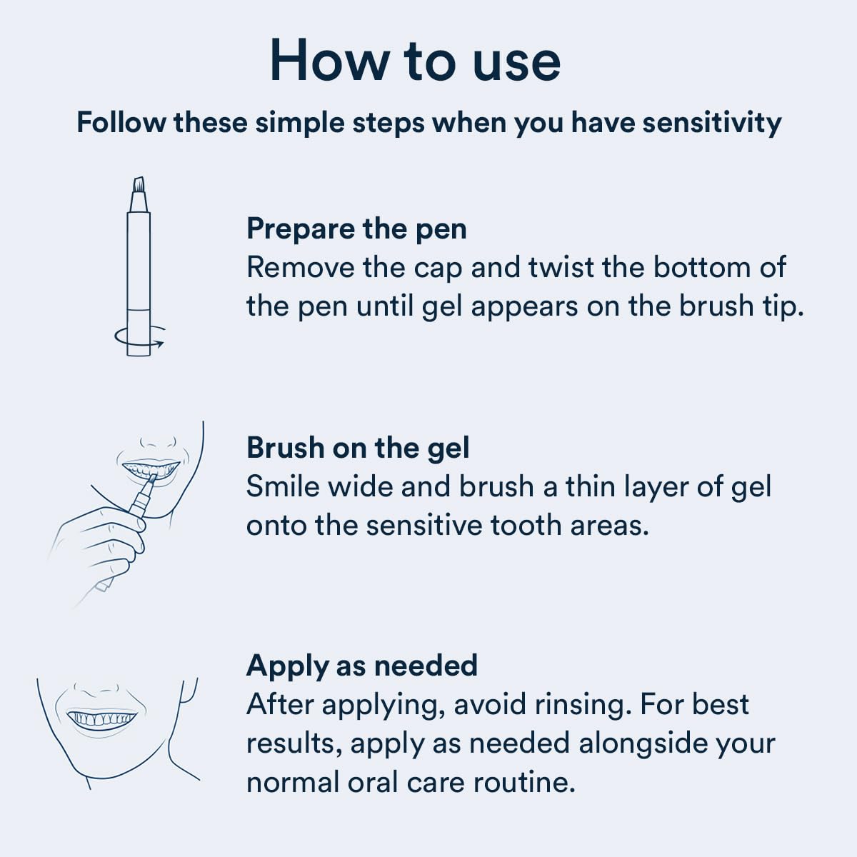 Auraglow Sensitive Teeth Relief Serum Gel – Reduces Tooth Sensitivity, 4ml