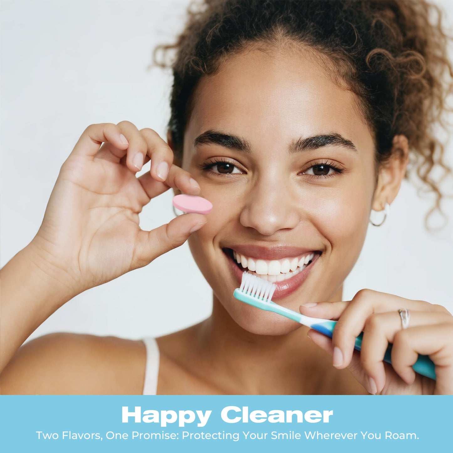 Auranexa Happy Cleaner Toothpaste Tablets – Mixed Pack (Watermelon Mint & Mint Lime) Fluoride-Free Nano Hydroxyapatite