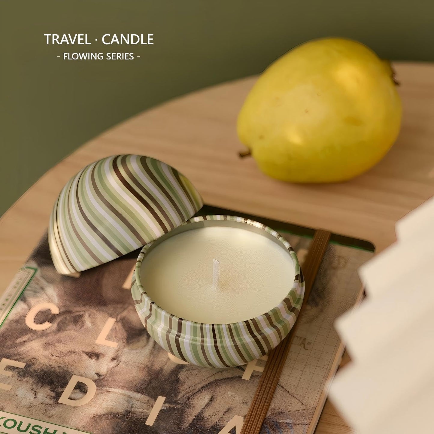 Aurestan 4-Pack Scented Candles — 2.5oz Mini Soy Tin Candles, Gift-Ready & Travel-Friendly