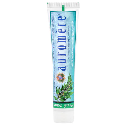 Auromere Freshmint Herbal Toothpaste, 4.16 Oz – Fluoride & Gluten-Free