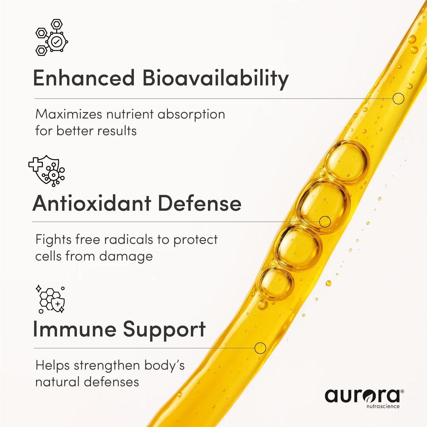 Aurora Nutrascience Liposomal Vitamin C Mega-Pack – Immune Support, 3,000 mg/Serving, 10 Packets (Vegan, Gluten Free, Non-GMO) – Orange