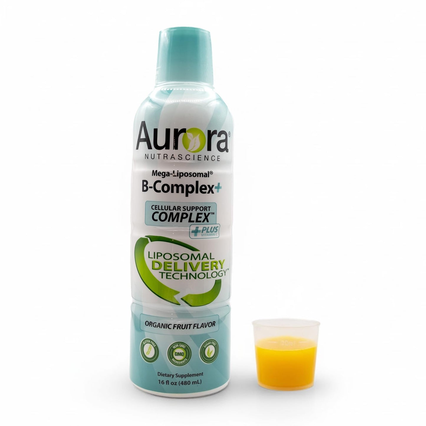 Aurora Nutrascience Mega-Liposomal B-Complex + Vitamin C – Energy & Immune Support | Gluten Free