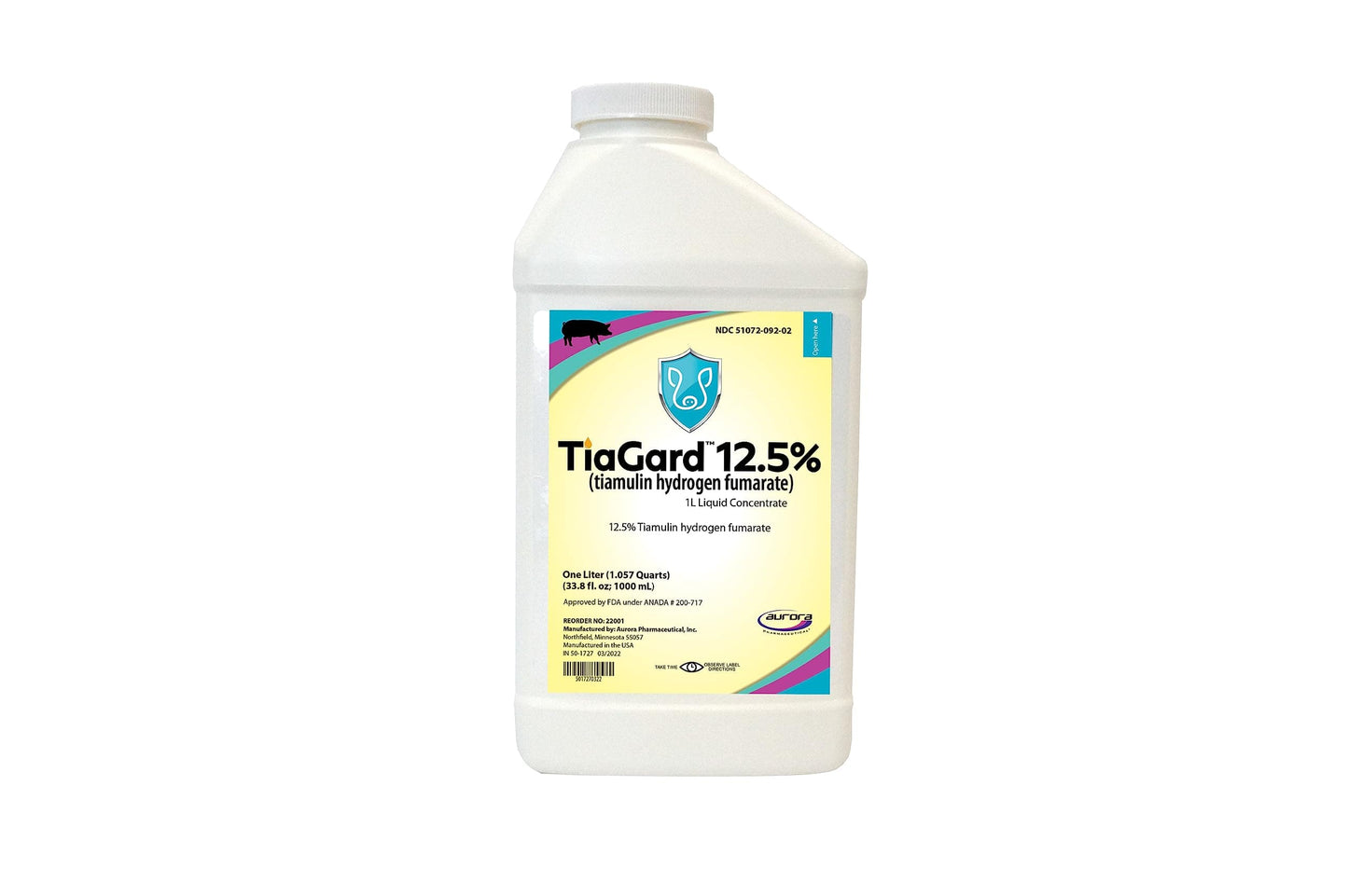 Aurora TiaGard 12.5% Liquid Concentrate 1L – Generic Denagard for Pigs
