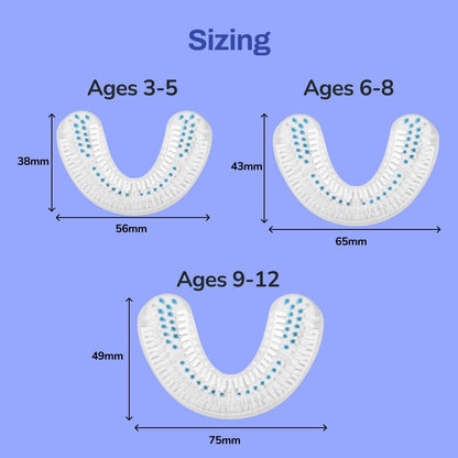 Autobrush Kids Electric Toothbrush – ADA-Accepted U-Shaped, Clinically Proven 5.1x Cleaner, 30s 360° Coverage | Ages 6-8 | Hippo