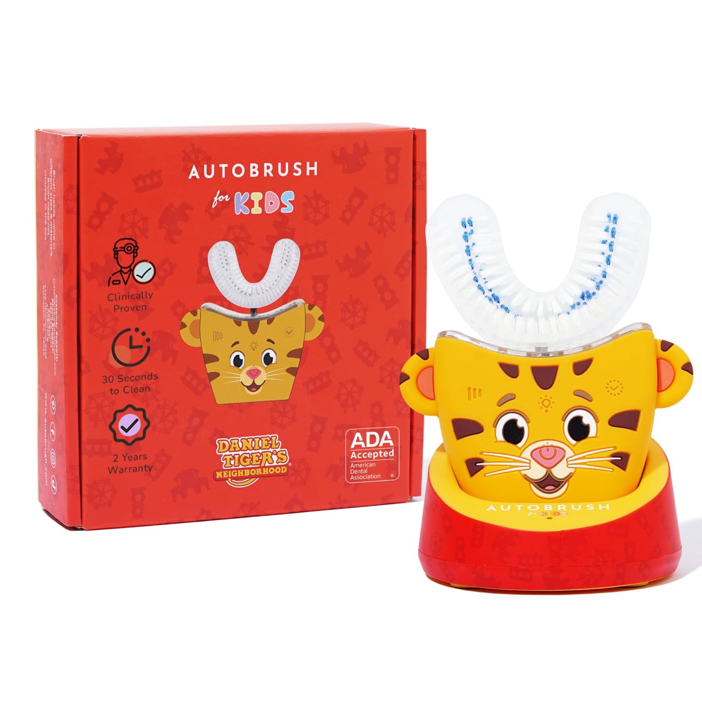 autobrush Kids Electric Toothbrush – ADA-ACCEPTED U-Shaped for Ages 6-8 | Clinically Proven 5.1x Cleaner