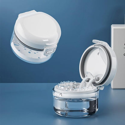 Automatic Rising Denture Bath Box Cup – Clean for Dentures & Braces