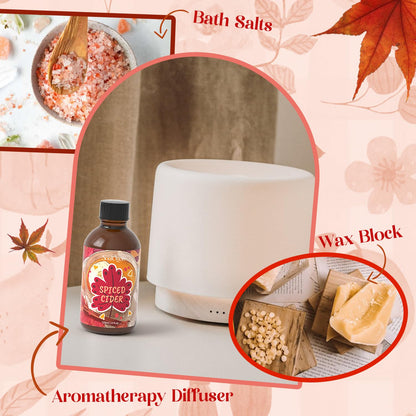 Autumn Spiced Cider Essential Oil 120ml | Natural Fall Fragrance Oil for Aromatherapy