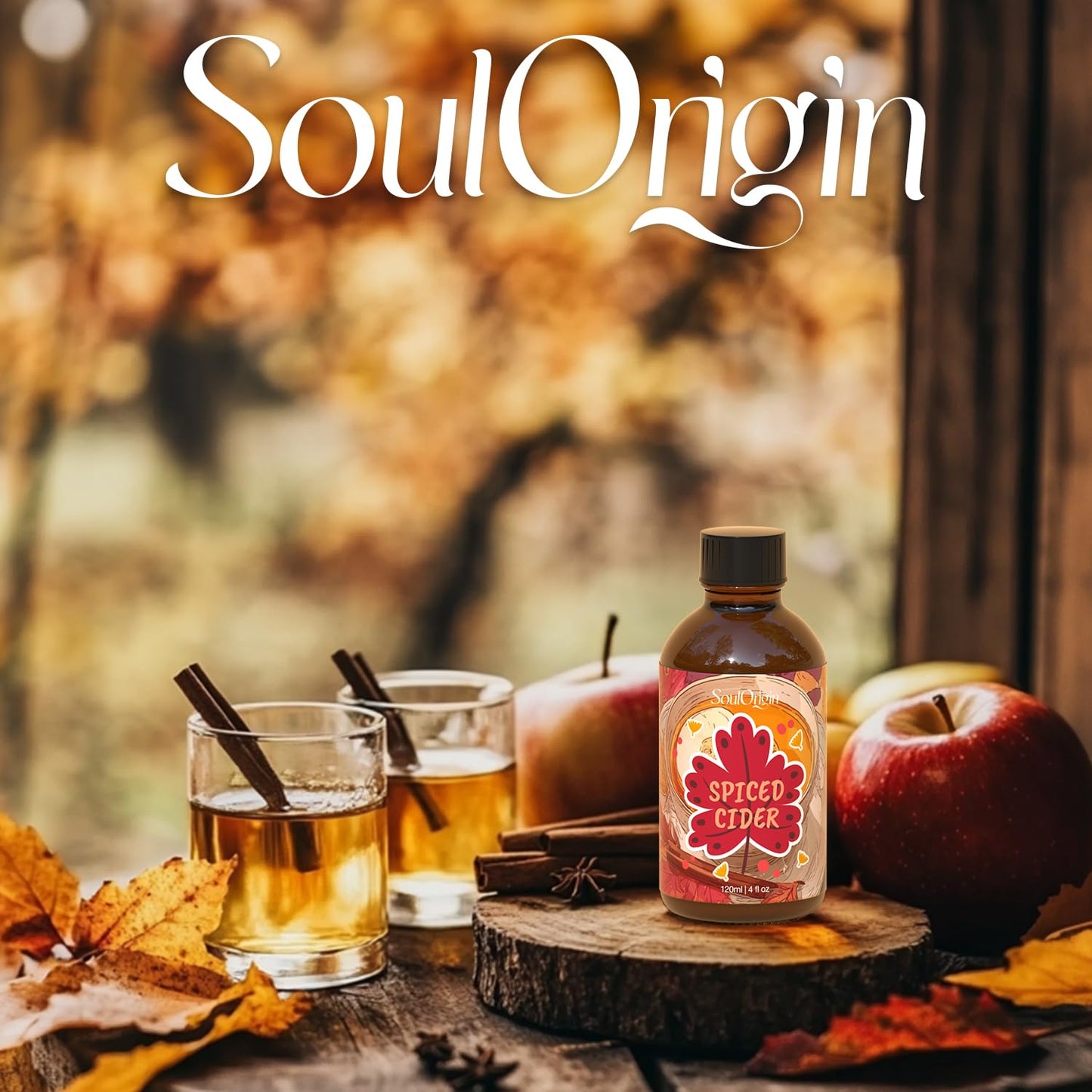Autumn Spiced Cider Essential Oil 120ml | Natural Fall Fragrance Oil for Aromatherapy