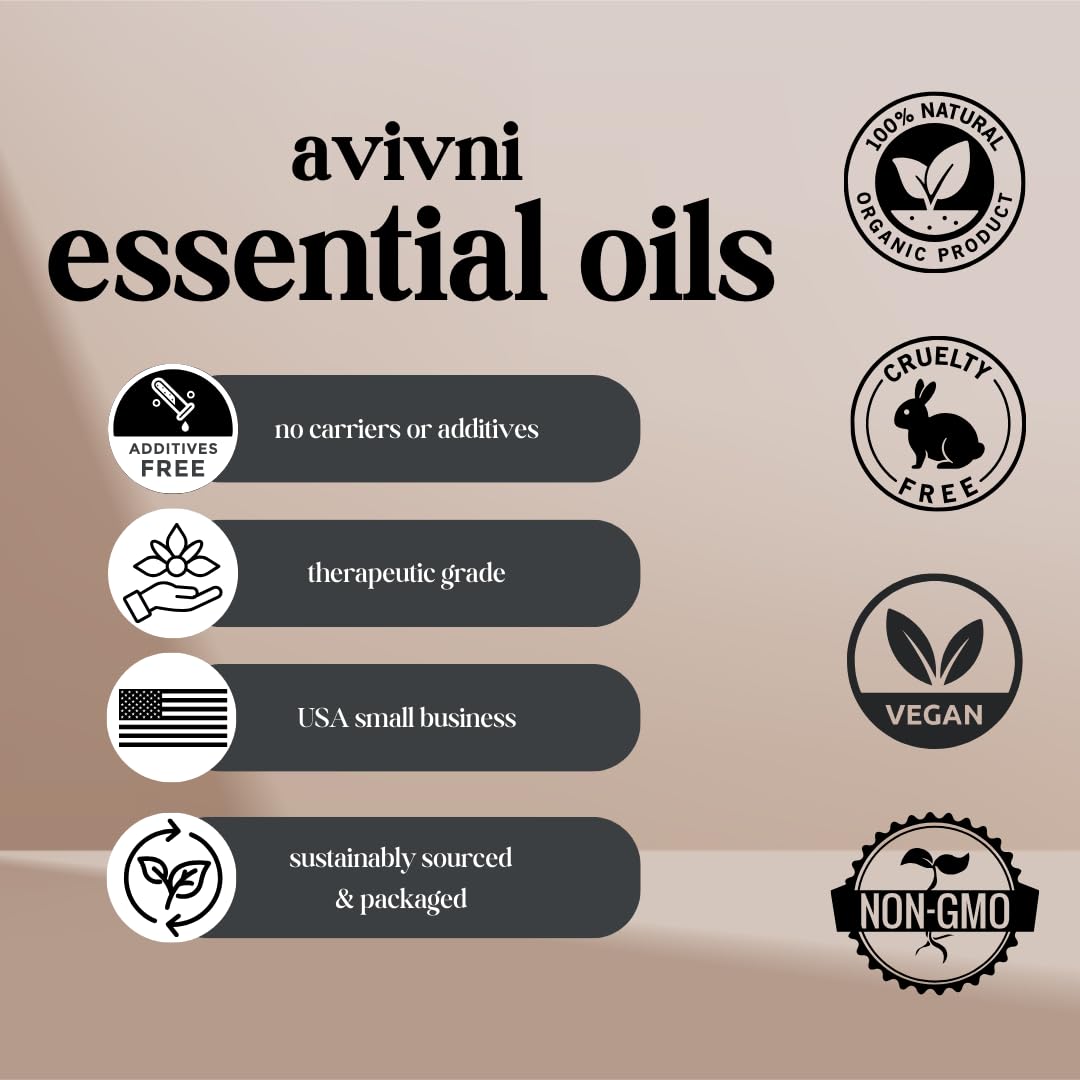 Avivni French Lavender Essential Oil – 100% Pure & Natural (0.33oz / 10ml)