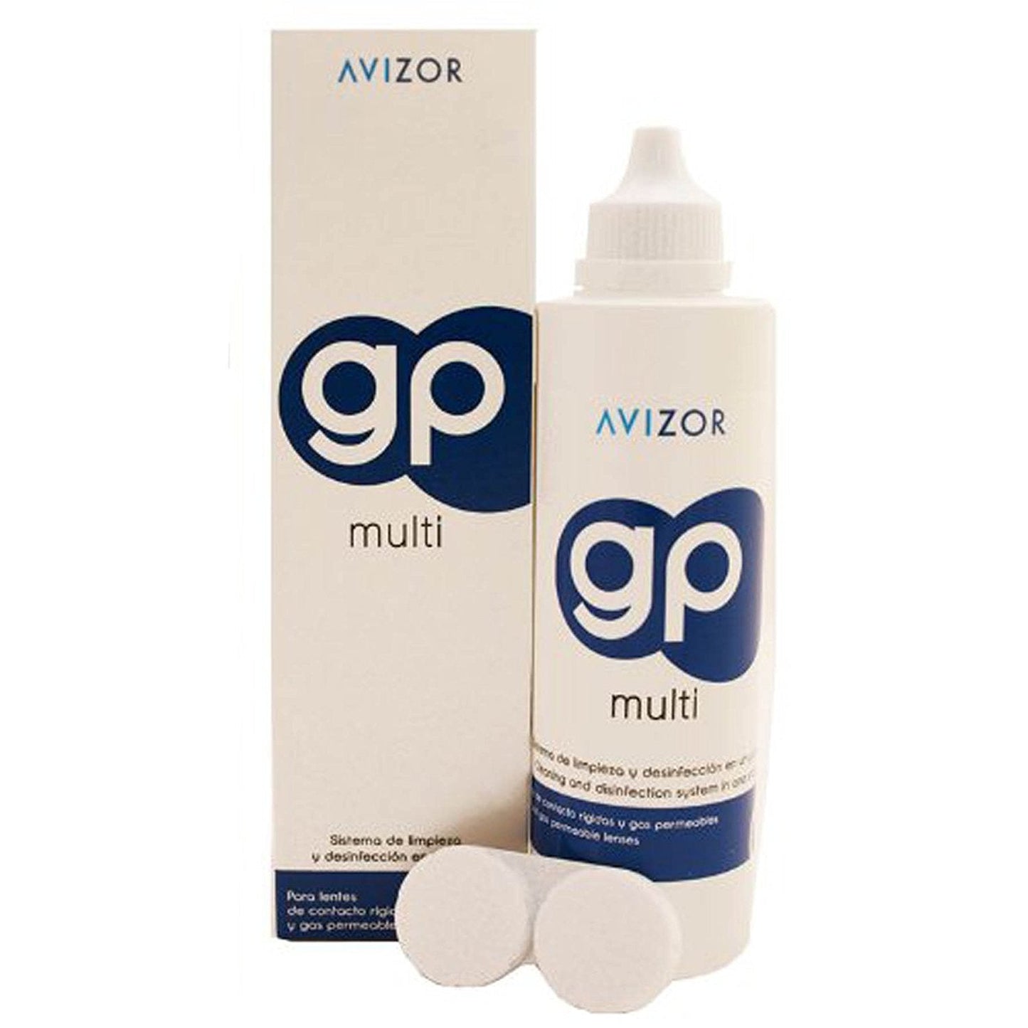 Avizor GP Multi 240ml – All-in-One Contact Lens Solution for Rigid & Gas-Permeable Lenses