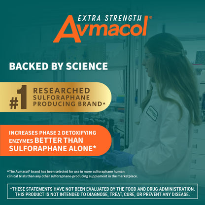 Nutramax Avmacol Extra Strength – #1 Researched Sulforaphane-Producing Detox & Immune Support (75 Tablets)