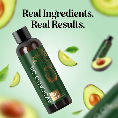 Avocado Oil for Hair and Skin - 100% Pure Avocado Carrier Oil 4 Oz | Dry Hair Treatment & Facial Moisturizer