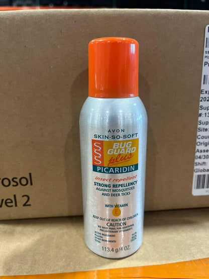 Avon Skin So Soft Bug Guard Plus Picaridin Insect Repellent Spray – DEET-Free, Travel-Size 4 oz