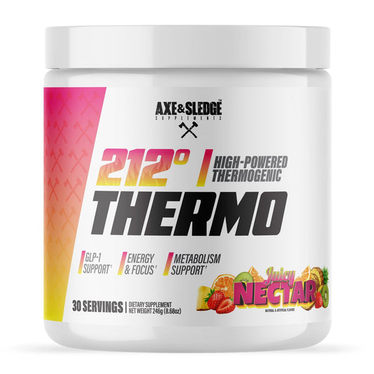 Axe & Sledge 212º Thermo Weight Management Powder | 200mg Caffeine | Juicy Nectar BritishVita | Premium UK Vitamins & Wellness Supplements