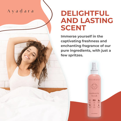 Ayadara Namaste Bed & Linen Mist - Lavender Pillow Spray for Calm Sleep | 2000+ Uses