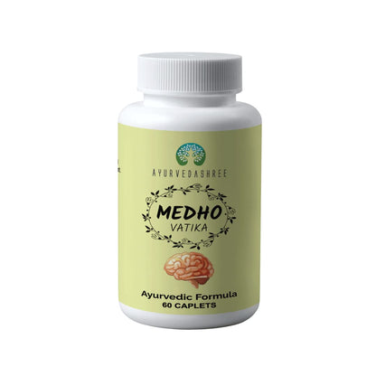 AYUREVDASHREE Medho Vatika 60 Caplets – 1000MG Each, 8-Herb Extract
