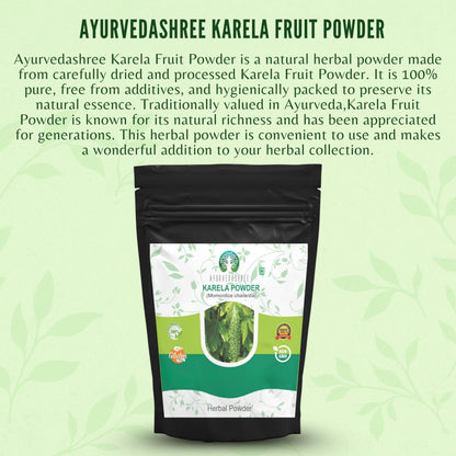AYURVEDASHREE Bitter Melon Powder 200 Gm – Momordica Charantia (Karela), Liver Support