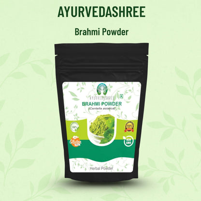 AYURVEDASHREE Centella Asiatica Powder 200g – Gotu Kola, Brahmi, Mandupakarni | Non-GMO, Gluten-Free, Vegan