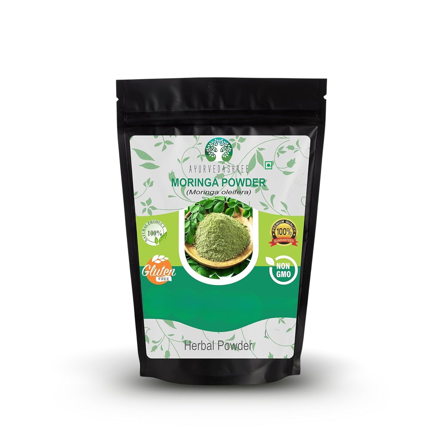 AYURVEDASHREE Moringa Leaf Powder 200 Gm | Moringa Olifera Powder | Lab Tested for Purity