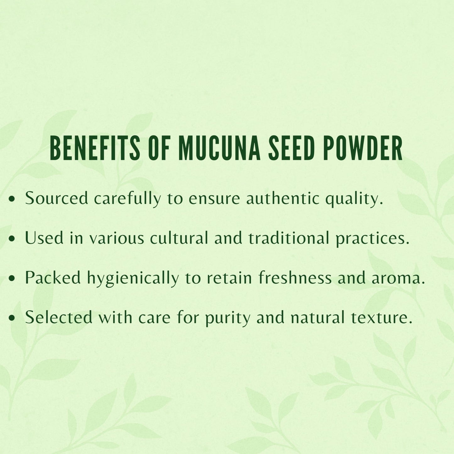 AYURVEDASHREE Mucuna Seed Powder 50 Gm | Kapikacchu | Kaunch Beej | Non-GMO Sustainably Sourced Vegan