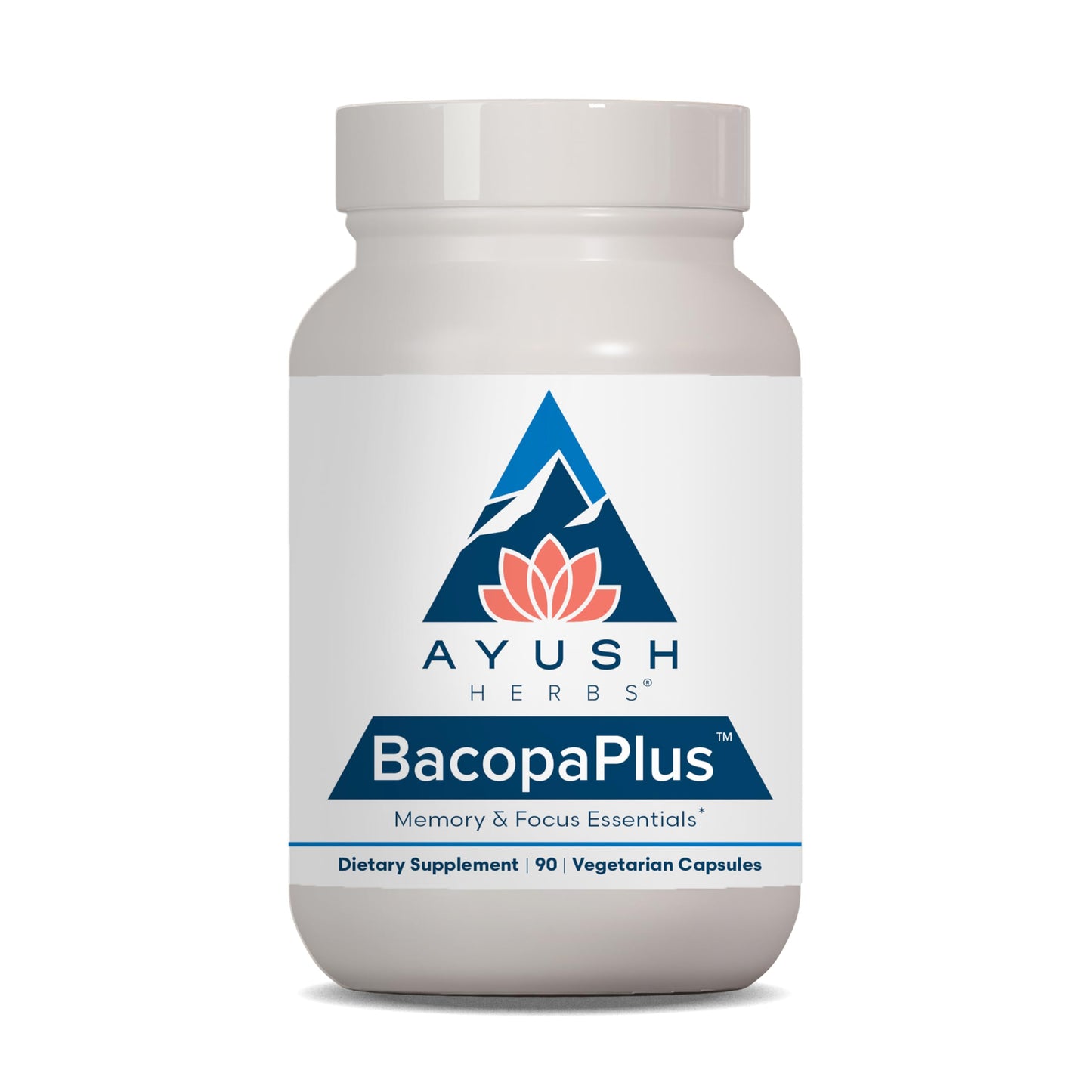 Ayush Herbs BacopaPlus – Organic Bacopa for Memory & Focus (90 VCaps)