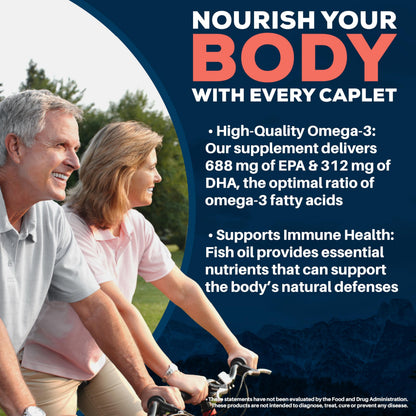Ayush Herbs High Omega 3 - 1000mg Omega-3 Fish Oil, EPA & DHA | Lemon Flavor, 60 Softgels