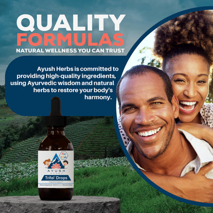 Ayush Herbs Trifal Drops for Kids - Digestive & Immune Support (Alcohol-Free) 2 fl oz