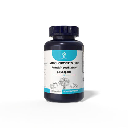 AZBiotech Saw Palmetto Plus - 1200mg with Pumpkin Seed Extract and Lycopene | Herbal Wellness Capsule