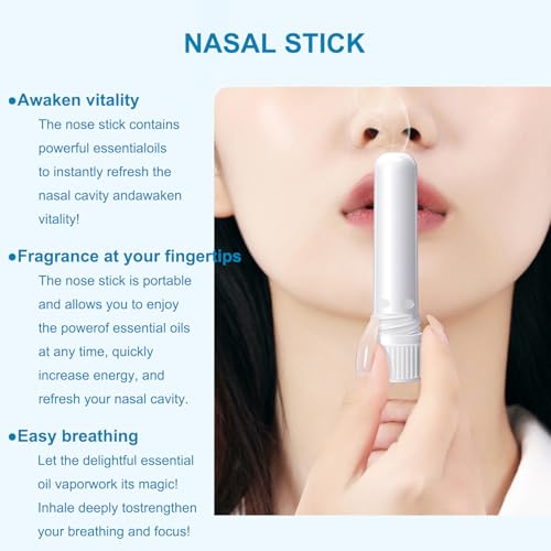 AZHAIBUQI Nasal Stick Set – Natural Menthol Inhalers (4 Flavors)