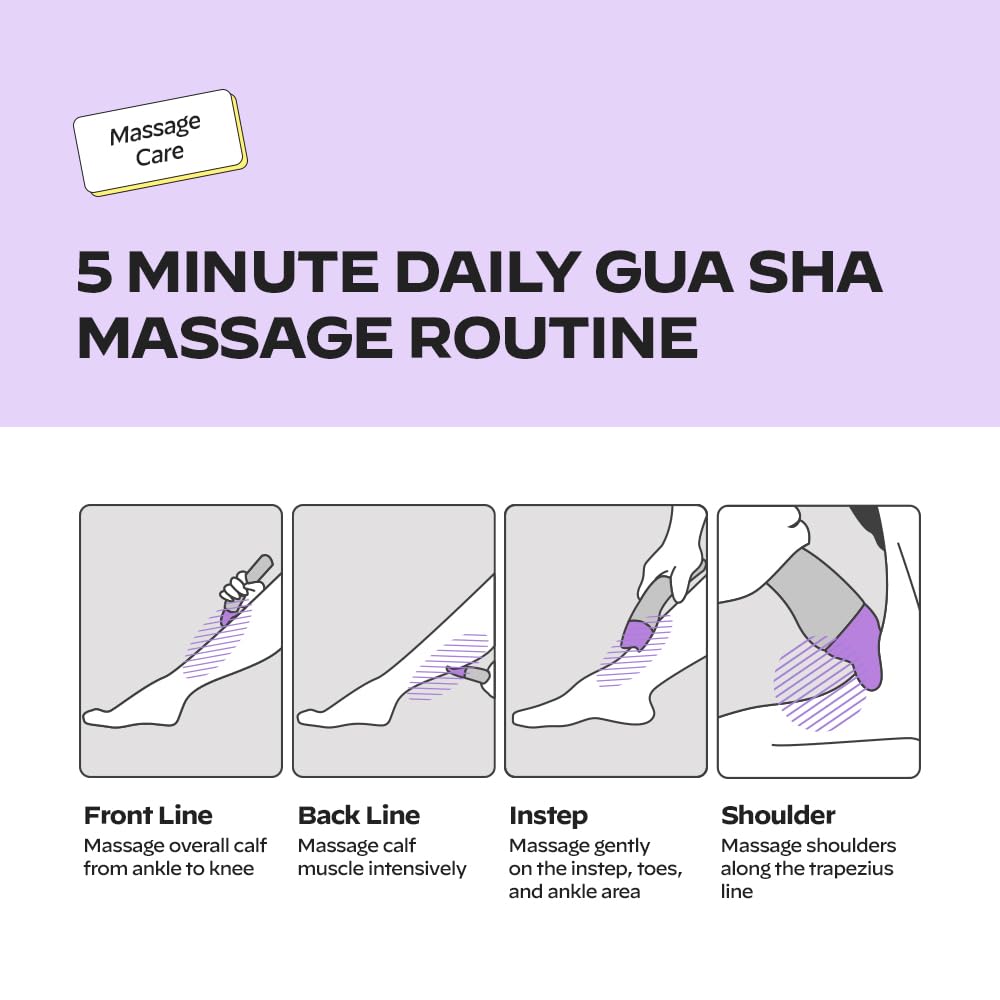 Magnesium+Escin Body Gua Sha Massage Cream for Leg Circulation - b.clinicx