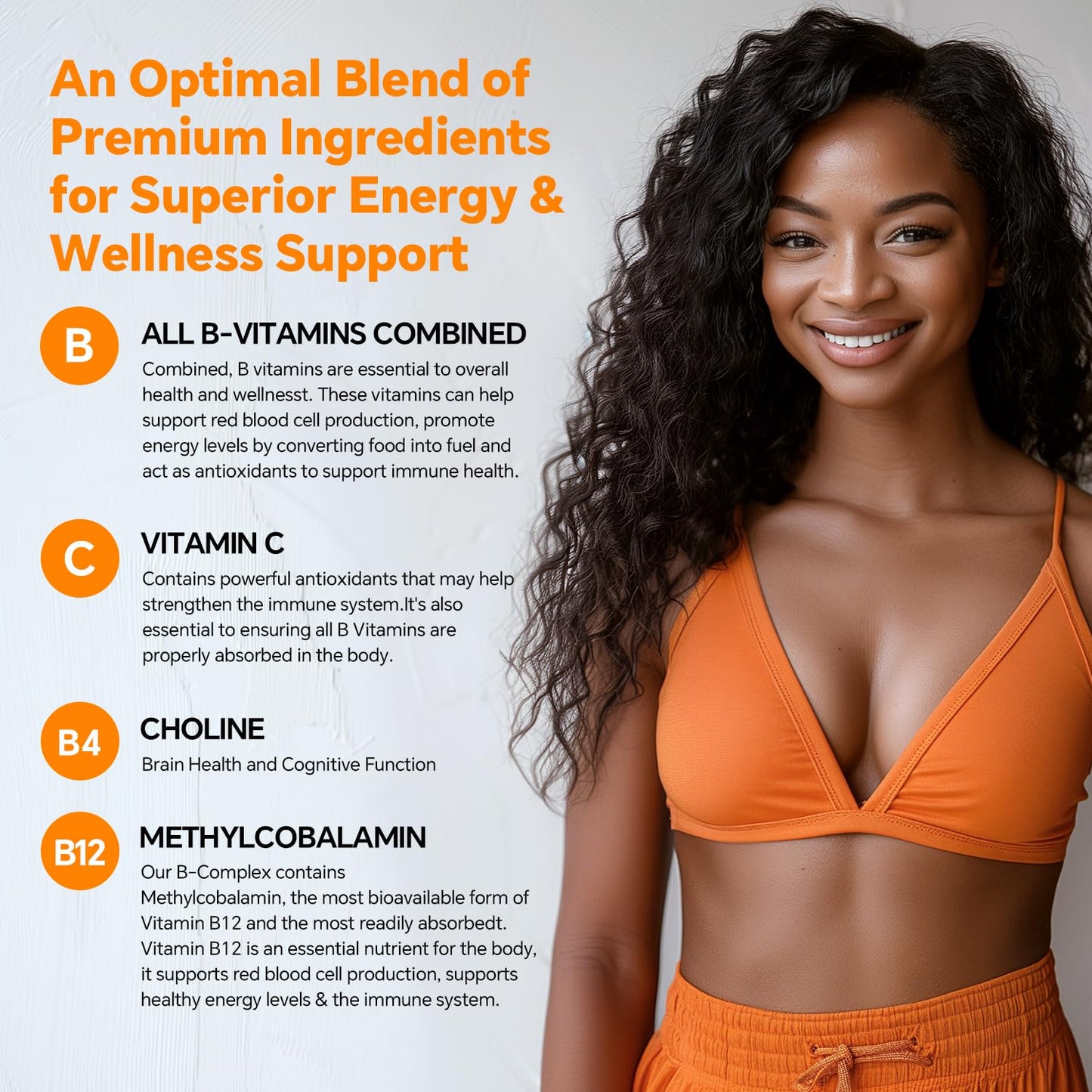 B Complex 50 Gummies - Methylated B Vitamins with Vitamin C, Choline & Zinc | Sugar Free, 120 Count
