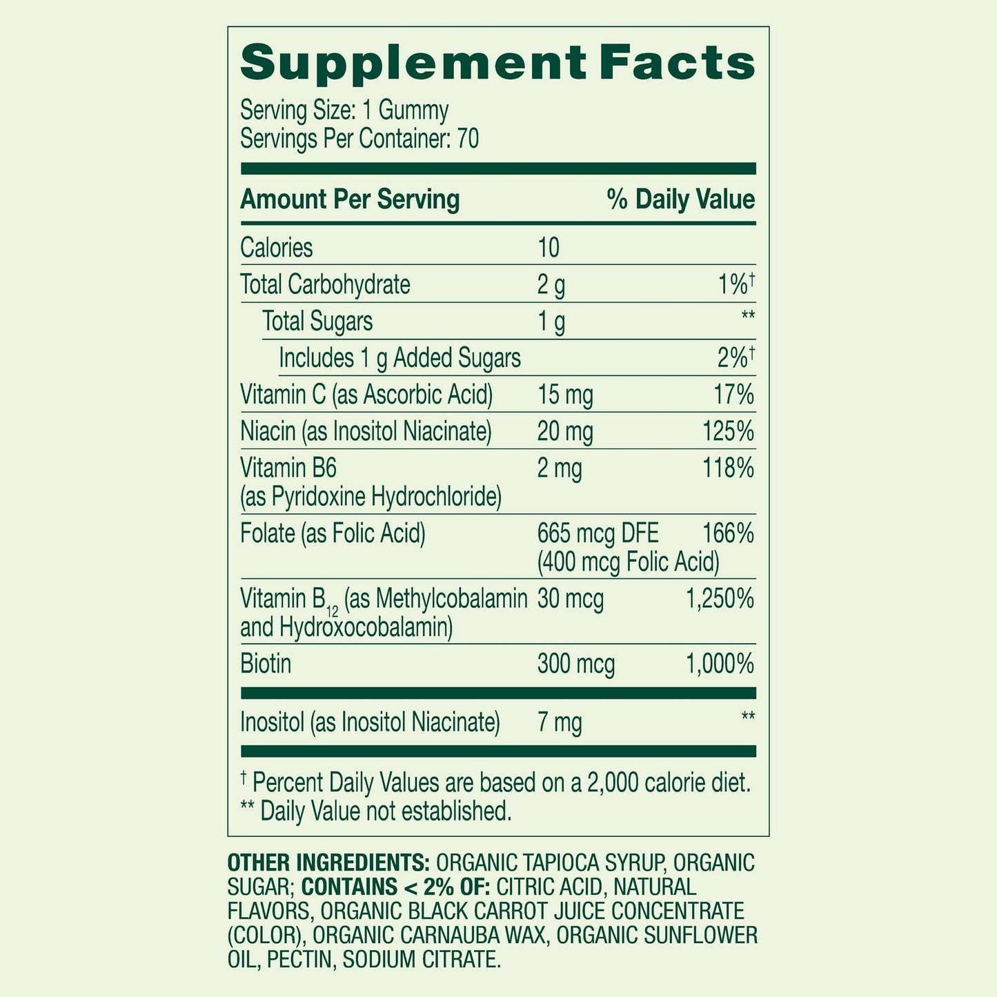 B Complex Gummies - Strawberry 70 Count (Pack of 1) | Vegetarian Vitamin B Complex