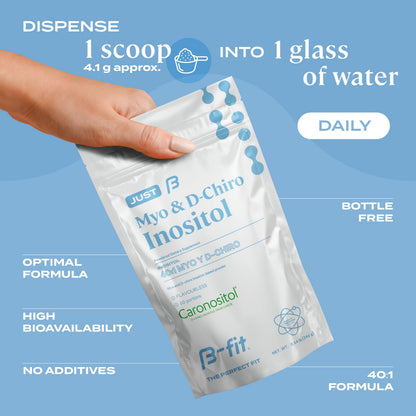 B-FIT B Inositol Supplement for Women – Myo & D-Chiro Inositol 40:1, 60 Servings, 2-Month Supply BritishVita | Premium UK Vitamins & Wellness Supplements