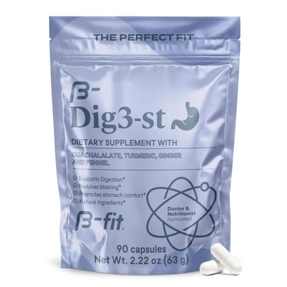 B-FIT Digestive Herbal Supplement – 60 Capsules | Natural Pre-Meal Support