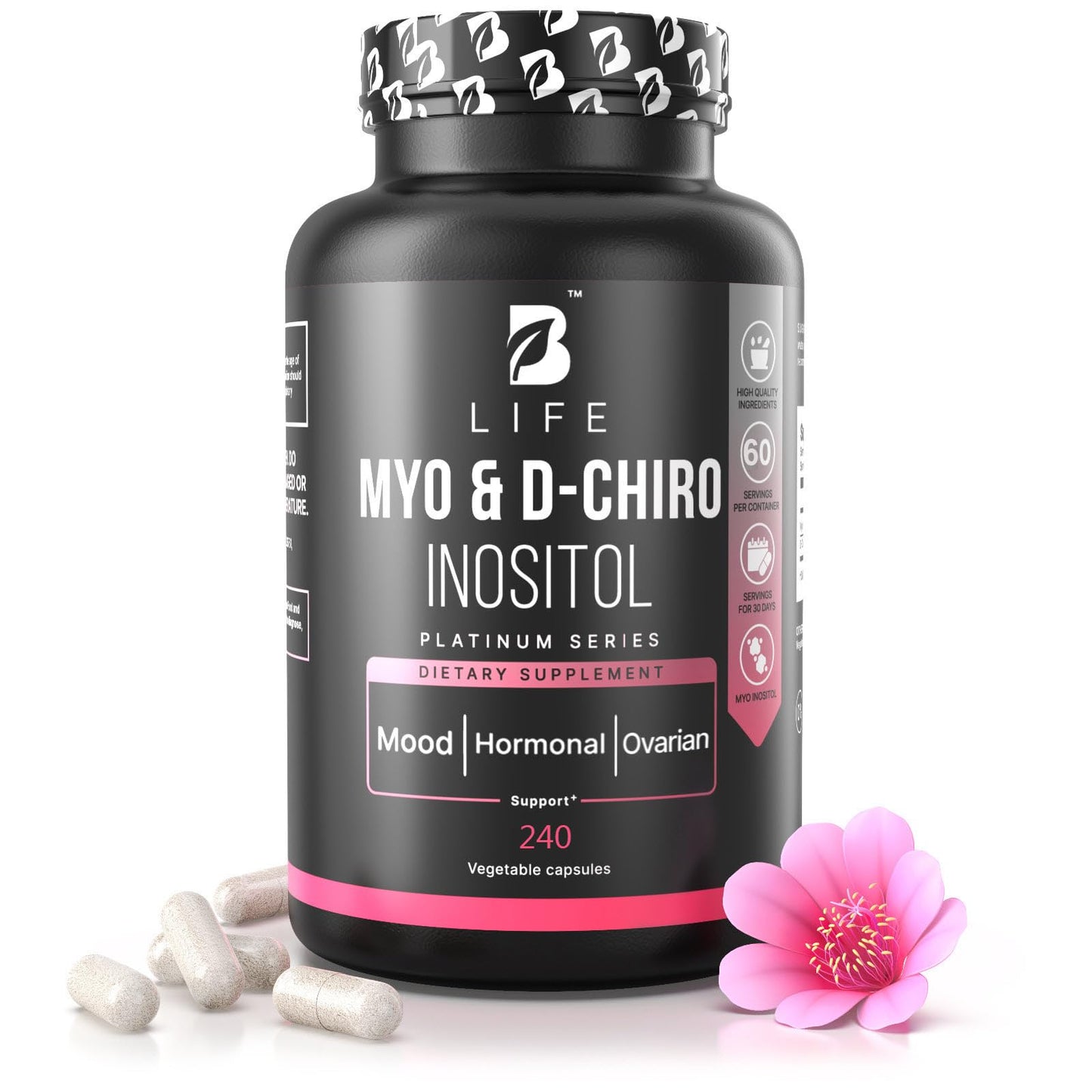 B Life Myo-Inositol 40:1 for Women – Hormone Balance & Fertility (240 Caps)