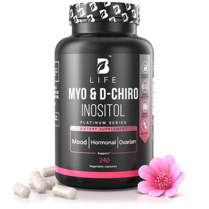 B Life Myo-Inositol 40:1 for Women – Hormone Balance & Fertility (240 Caps)