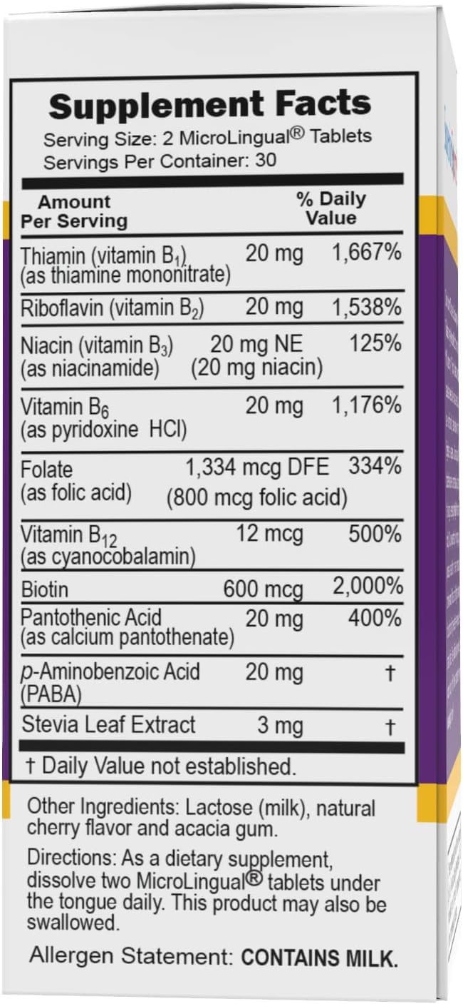 Superior Source Balance B Complex – Instant-Dissolve B Vitamins (60 Tablets)