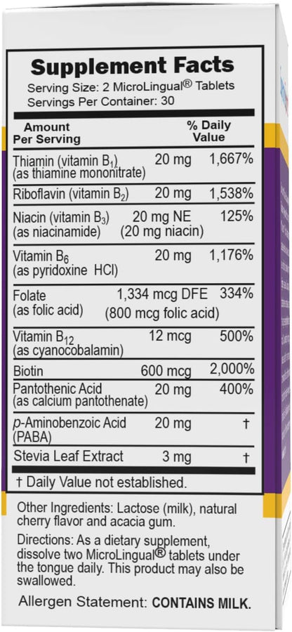 Superior Source Balance B Complex – Instant-Dissolve B Vitamins (60 Tablets)