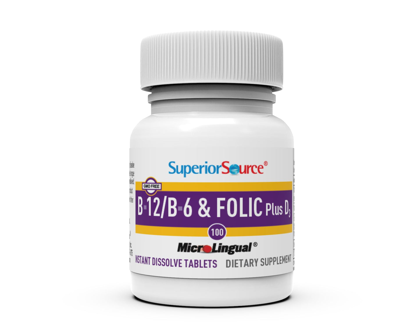 Superior Source No Shot B-12 1000 mcg + B-6, Folic Acid & D-3 1000 IU