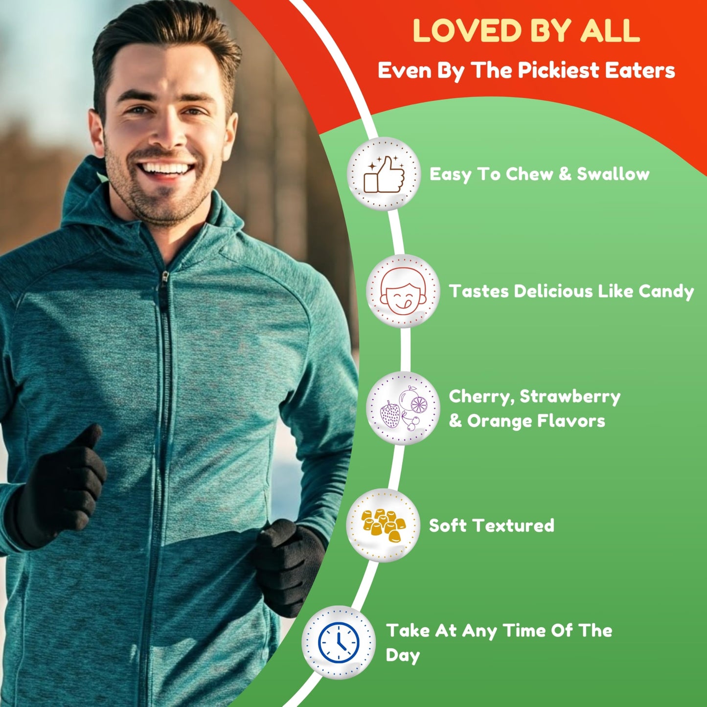 Halal Multivitamin Gummies for Women & Men – Immune & Wellness | 90 Gummies (45-Day)