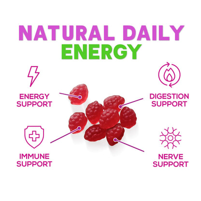 B12 Vitamins Energy Gummies 3000 mcg — Extra Strength B12 Gummy for Metabolism & Immune Support | 60 Gummies
