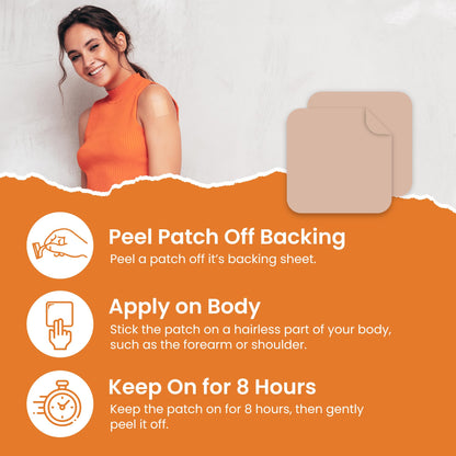 B12 Patches (Pack of 60) – 100% Natural Energy, Focus & Body Support