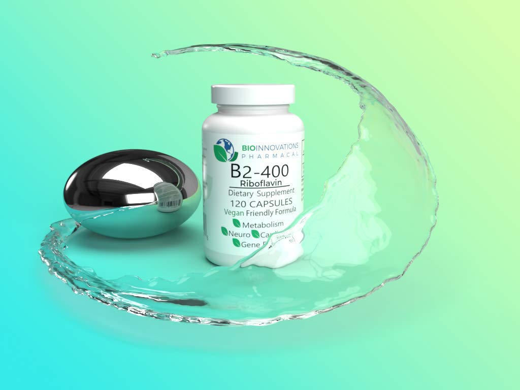 EcoIntegratives B2-400 Pure Riboflavin – Energy, Mental Clarity, Cellular Health | 120 Vegan Capsules