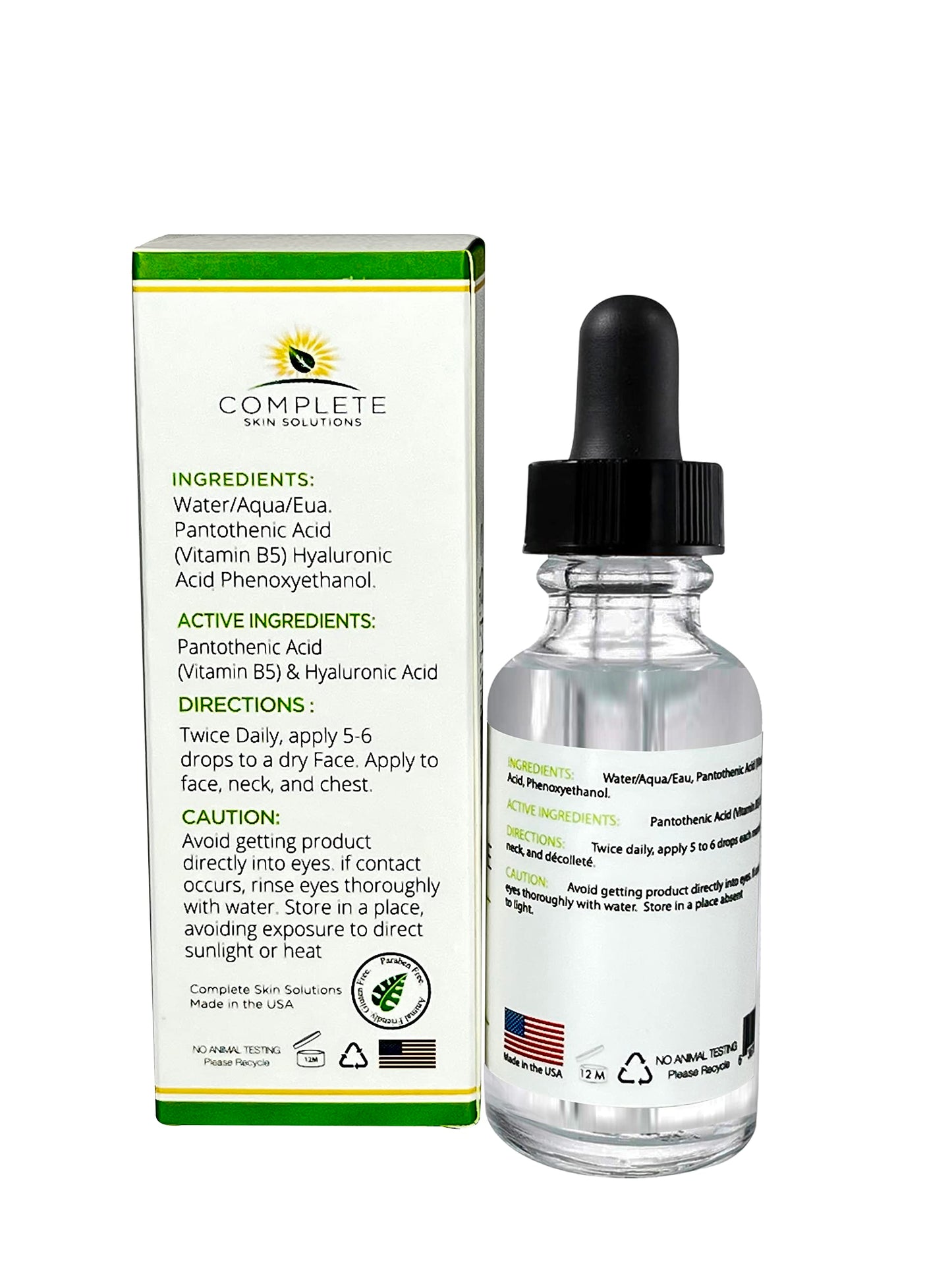 Advanced B5 Gel with Hyaluronic Acid 1 oz - Hydrating Vitamin B5 Serum